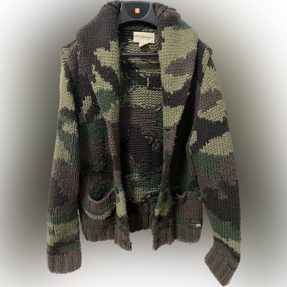 [Special] Ralph Lauren Denim & Supply Camo Shawl Cardigan Military Sweater. - Picture 4 of 14